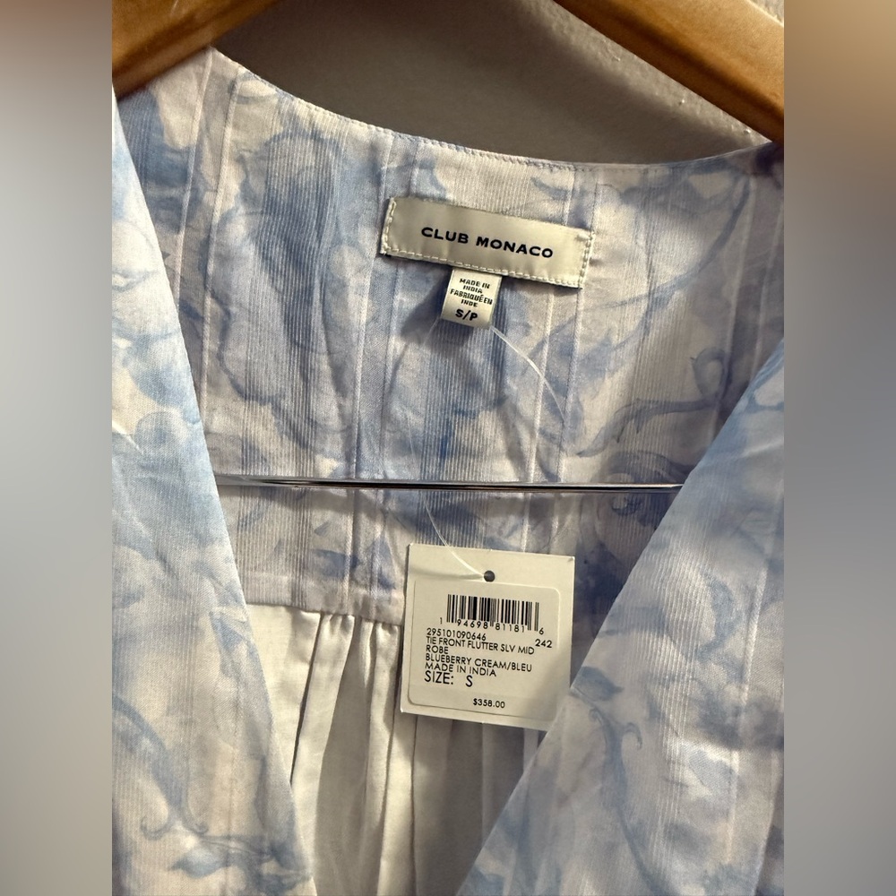Club Monaco   
Tie Front Flutter Sleeve Midi Dress - Picture 8 of 8
